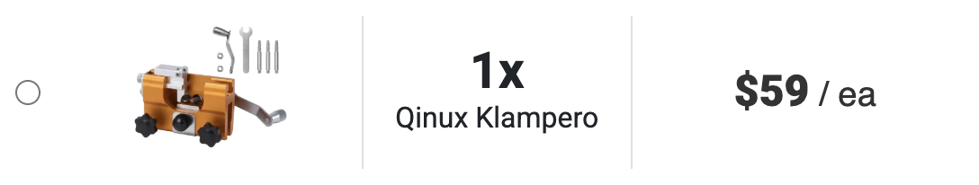 Qinux Klampero 50% Discount For Single Package
